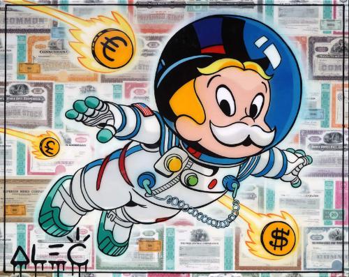 Astronaut Rags Two Richie Flying Crypto
